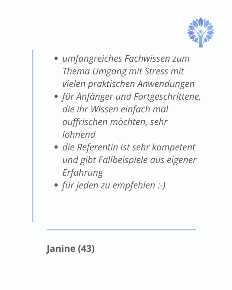 Feedback Janine Website neu linksbündig