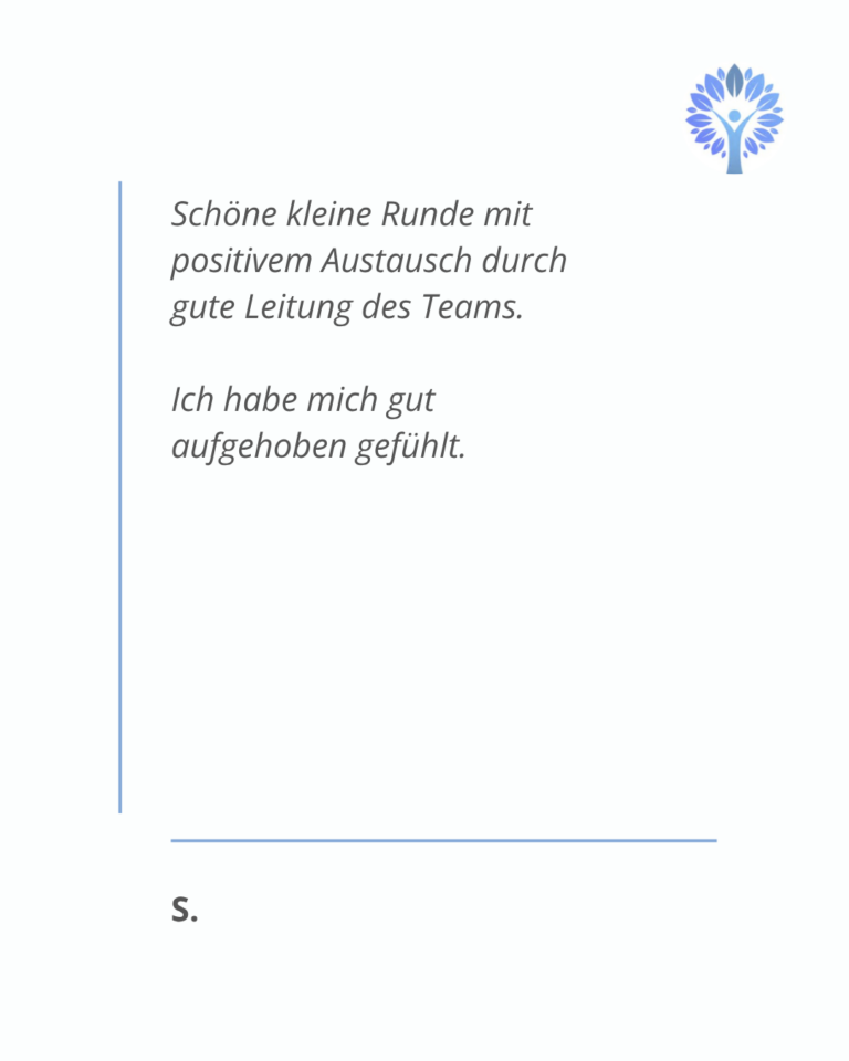 Feedback S. Website neu linksbündig